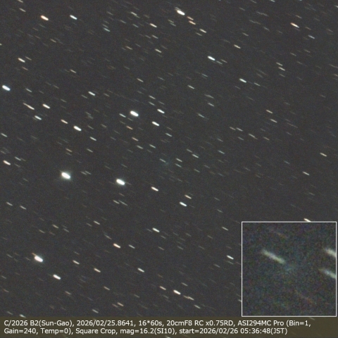 C/2026 B2(Sun-Gao)