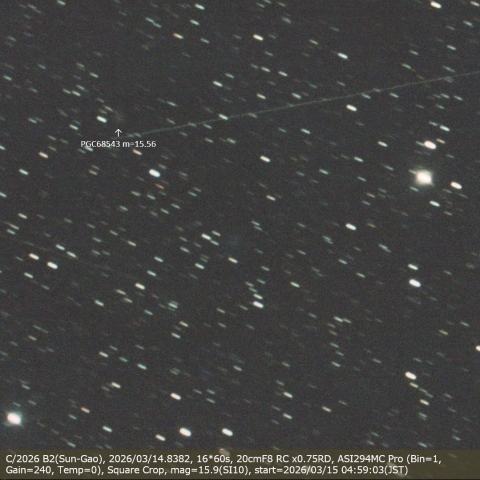 C/2026 B2(Sun-Gao)