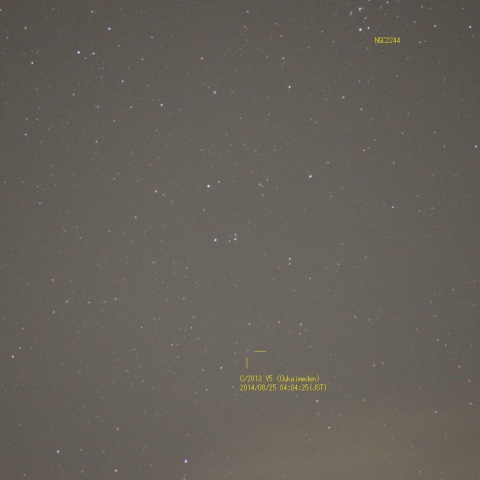 ウカイメデン彗星 2014/08/25
