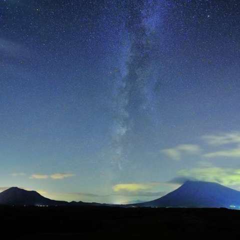 羊蹄山の天の川
