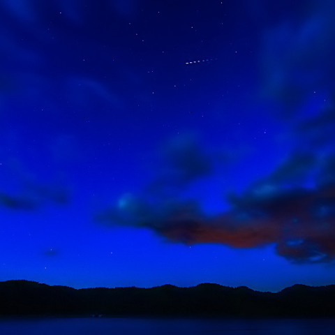 イリジウムフレア（当別ふくろう湖）