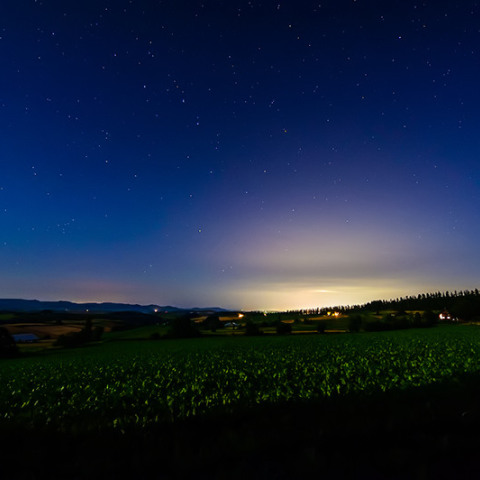 美瑛町『三愛の丘展望公園』の星空