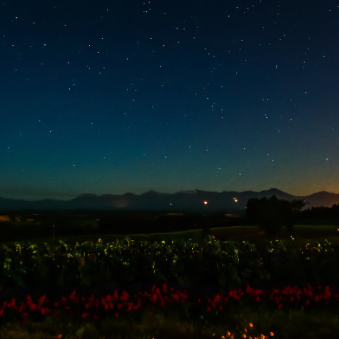 深山峠（上富良野町）の星空