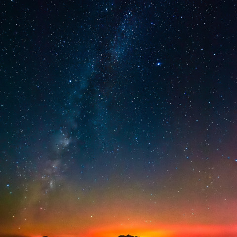 麓郷展望台（富良野）の星空