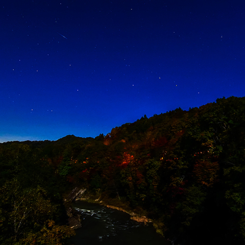 竜仙峡の星空