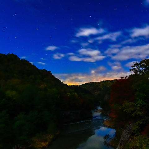 竜仙峡の星空