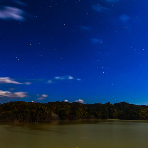 シューパロ湖の星空