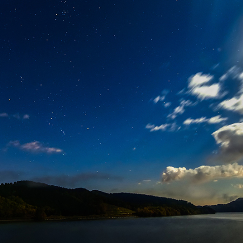 当別ふくろう湖のオリオン座