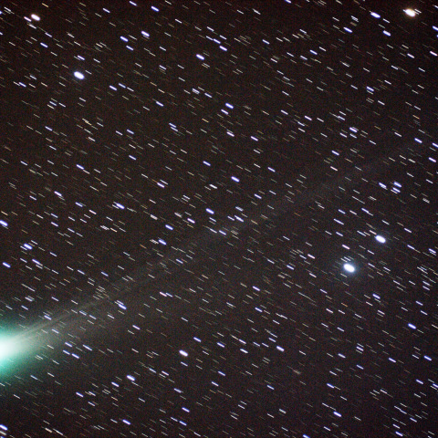 14日早朝のラブジョイ彗星