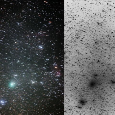 8/29未明、ジャック彗星の細い尾