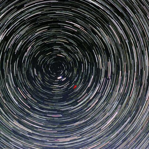 5/26深夜、三脚固定撮影したラブジョイ彗星