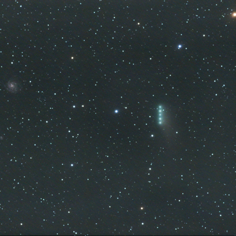 M101へ接近通過中のカタリナ彗星