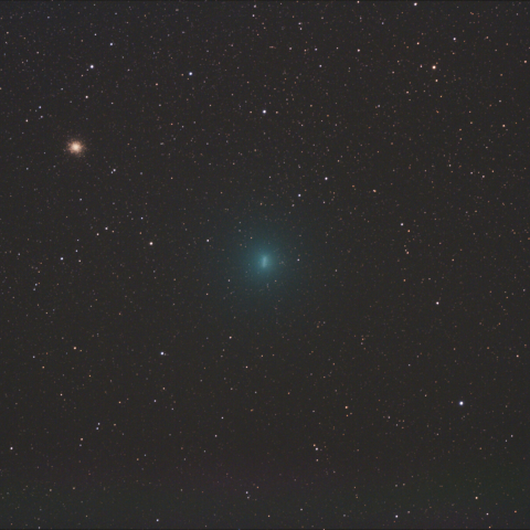 M14脇に接近中の252Pリニア彗星