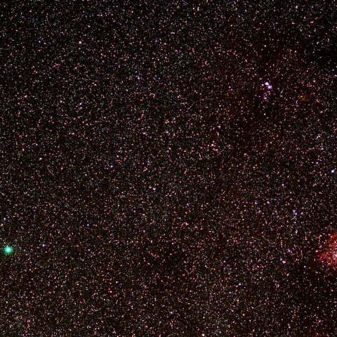 6日早朝のハートレー彗星