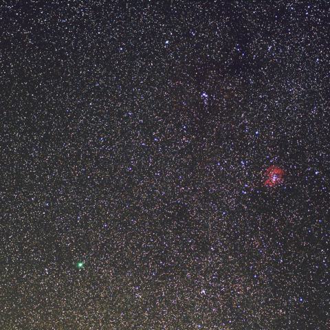 7日早朝のハートレー彗星