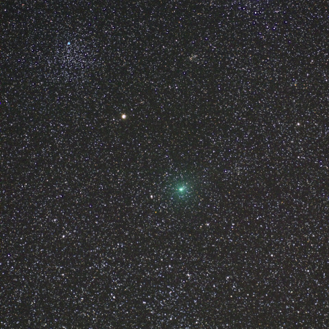 2日早朝のハートレー彗星