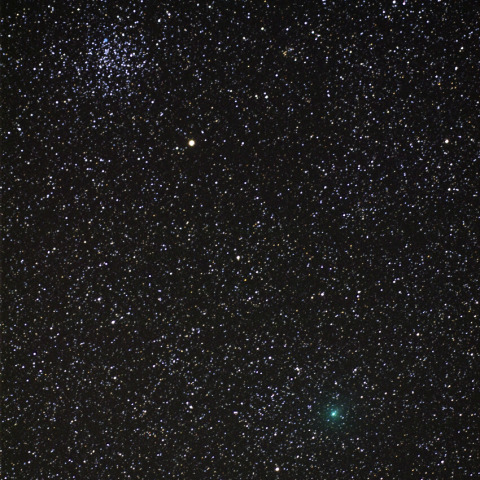 ４日深夜のハートレー彗星