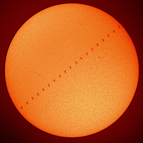 8/28 ISS日面通過＠石川県能登町
