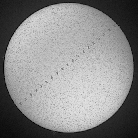 8/28 ISS日面通過＠石川県能登町