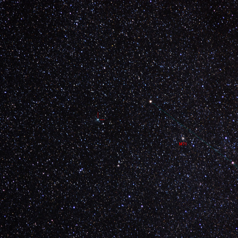 24日晩のガラッド彗星