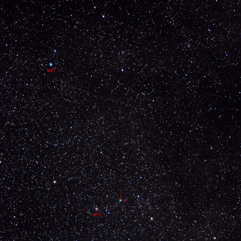 ガラッド彗星とM71,M27