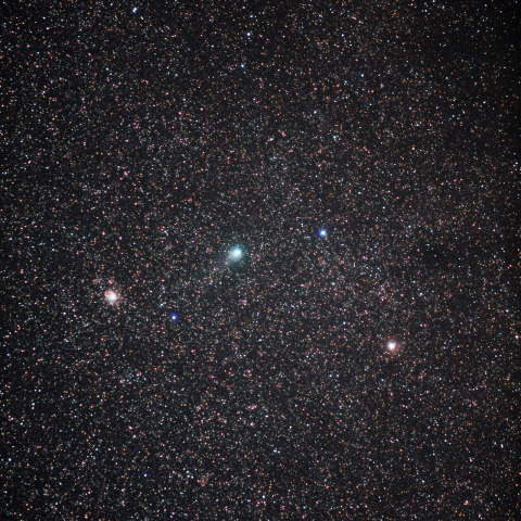 M71をかすめるガラッド彗星