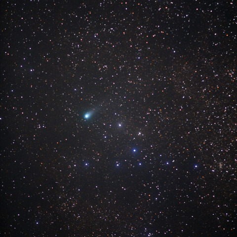 （3日晩）コートハンガー星団を行くガラッド彗星