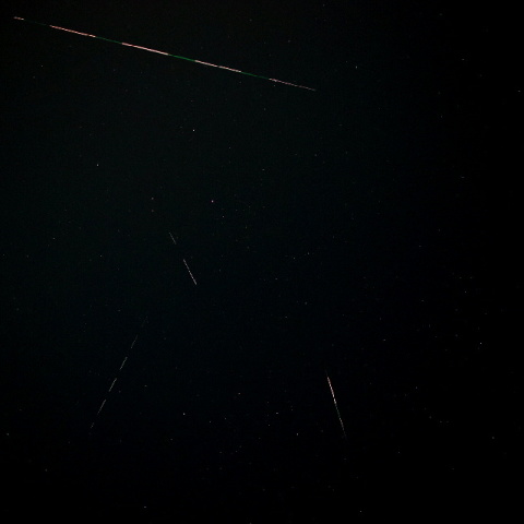 8月6/7日のペルセウス座流星群