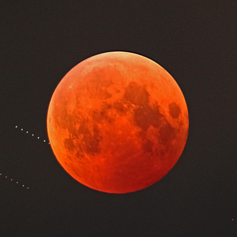 皆既月食と天王星食