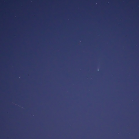 レモン彗星と流星