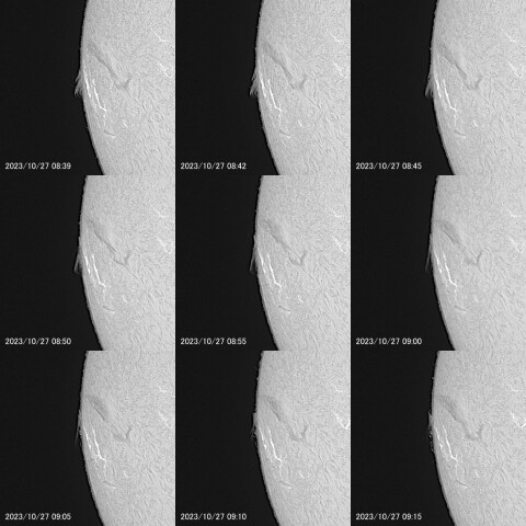 太陽フレア 2023/10/27