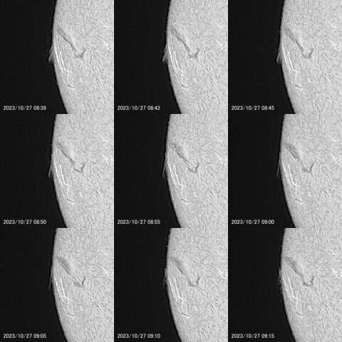太陽フレア 2023/10/27