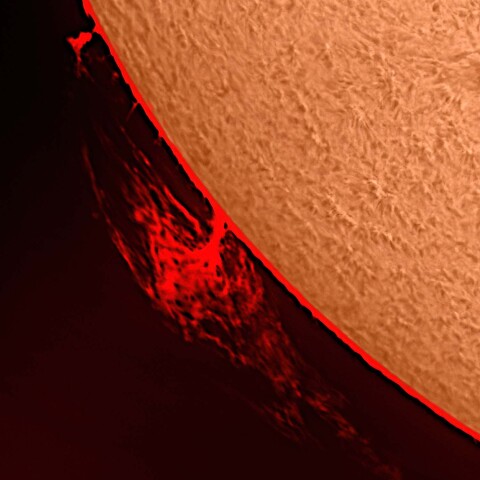 太陽プロミネンス 2023/12/14