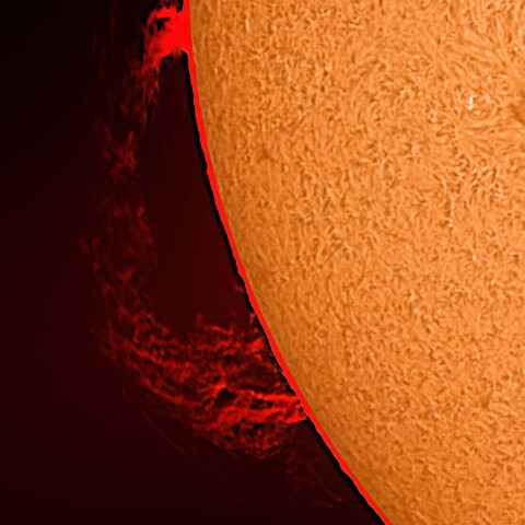 太陽プロミネンス 2024/04/19