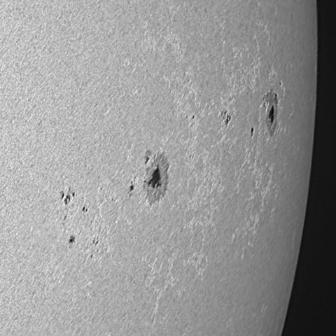 太陽黒点(活動領域13751&13761) 2024/07/25
