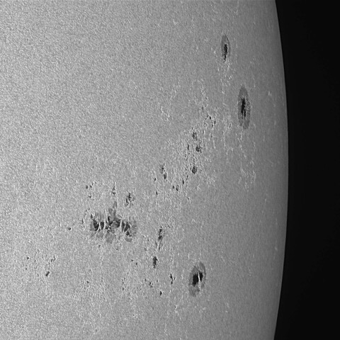 太陽黒点(活動領域13764～13767) 2024/08/03