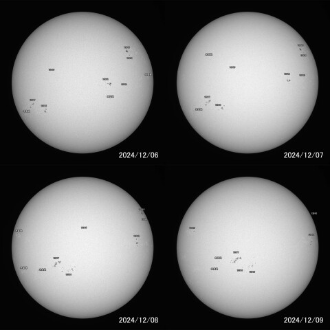 太陽(緑色光) 2024/12/06～2024/12/09