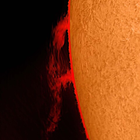 太陽プロミネンス 2025/03/10