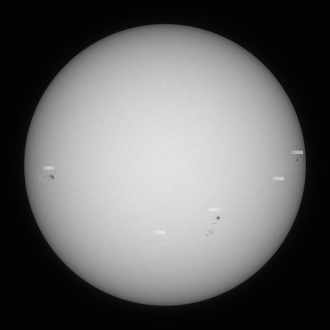 太陽(白色光) 2021/10/29