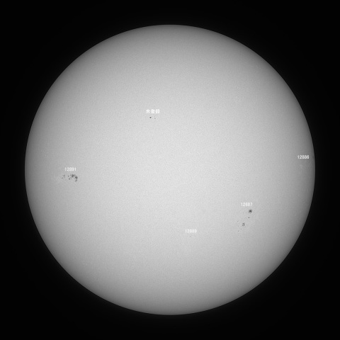 太陽(白色光) 2021/10/30