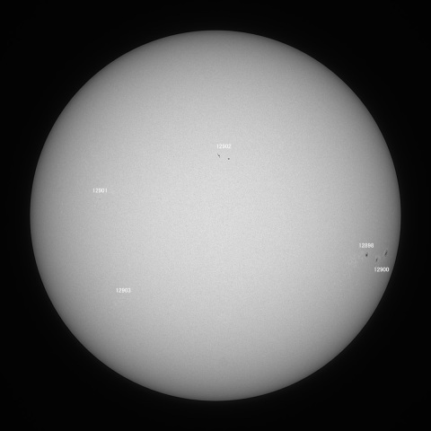 太陽(白色光) 2021/12/01