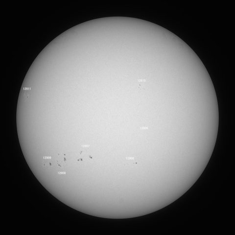 太陽(白色光) 2021/12/17