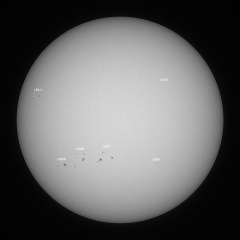 太陽(白色光) 2021/12/18