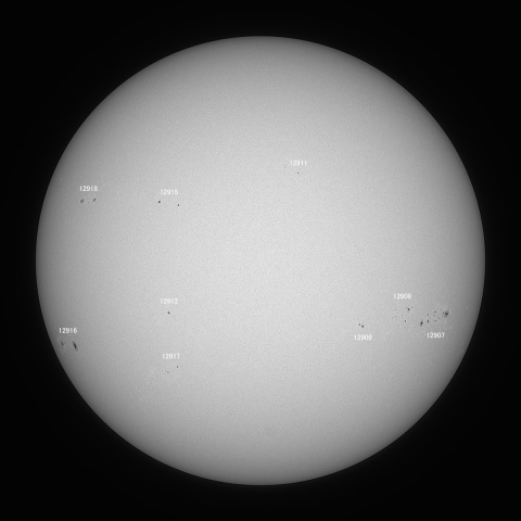 太陽(白色光) 2021/12/23