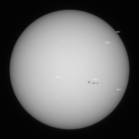 太陽(白色光) 2021/12/30