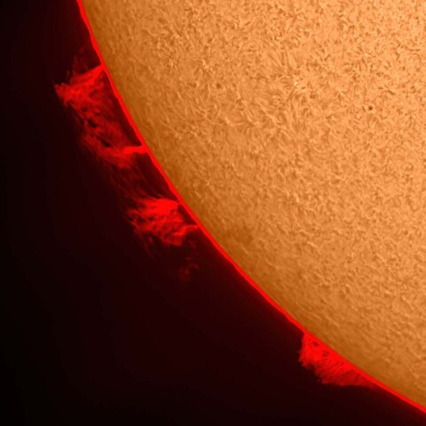 太陽プロミネンス 2022/01/02