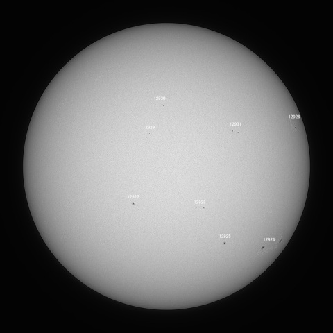 太陽(白色光) 2022/01/14