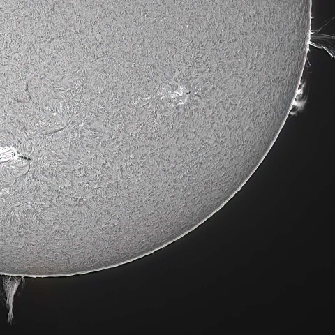 太陽(部分拡大) 2022/08/29