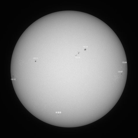 太陽(白色光) 2022/10/01