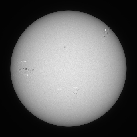 太陽(白色光) 2022/10/04